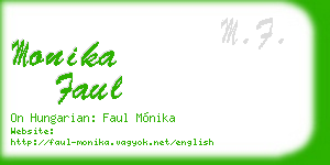 monika faul business card