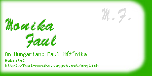 monika faul business card